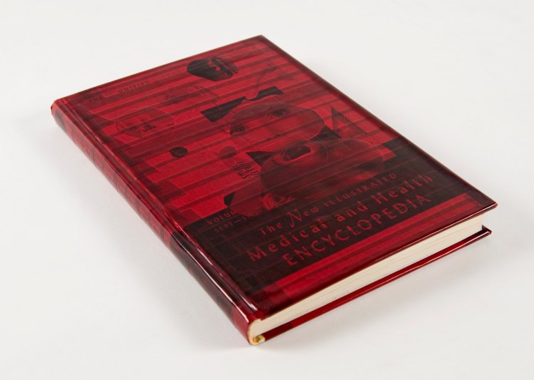 "The Re-Illustrated Medical Encyclopedia" Mixed media in 1960 medical encyclopedia