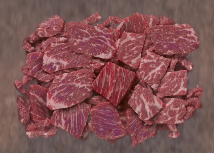 "Wedge Coop Grass-Fed Stew Meat, $6.99/lb."